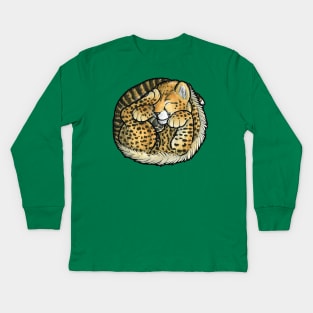 Cheetah cub Kids Long Sleeve T-Shirt